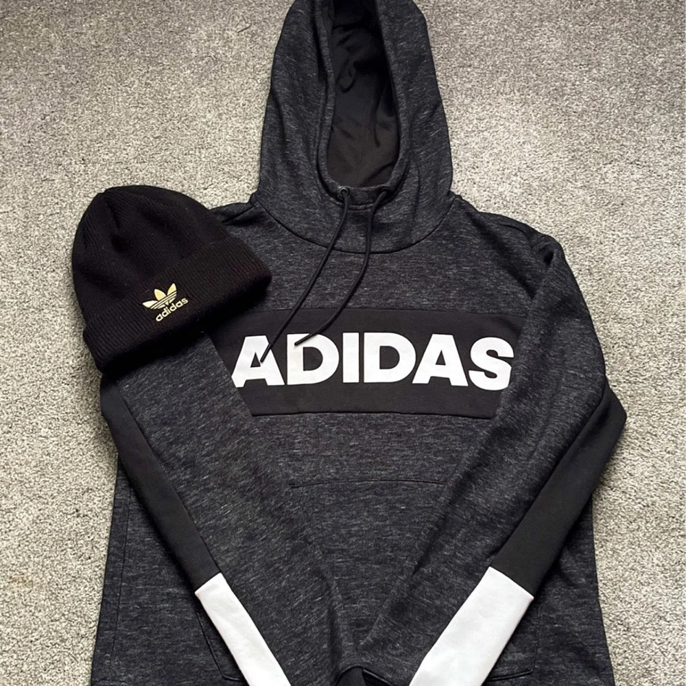 Adidas beanie AND hoodie combo